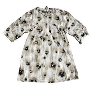 Twelve Layers Brown Leopard Mini Dress L